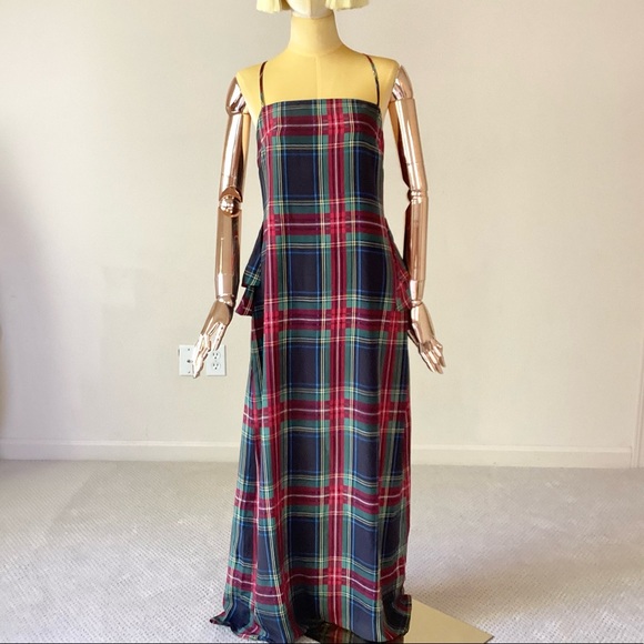 J. Crew Dresses & Skirts - J. Crew Stewart Tartan Plaid Ruffle long Dress  2